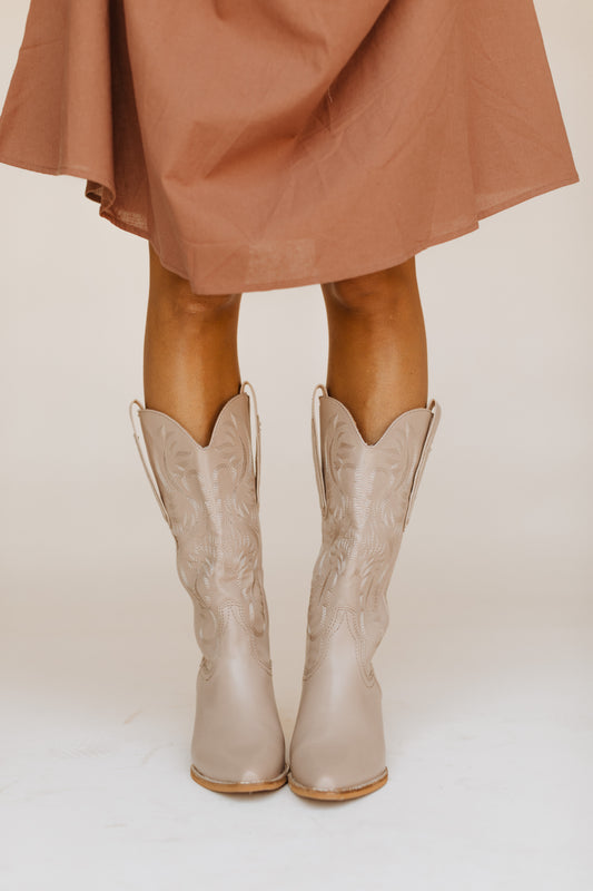 Lady Like Boots /Taupe-Restock/SALE