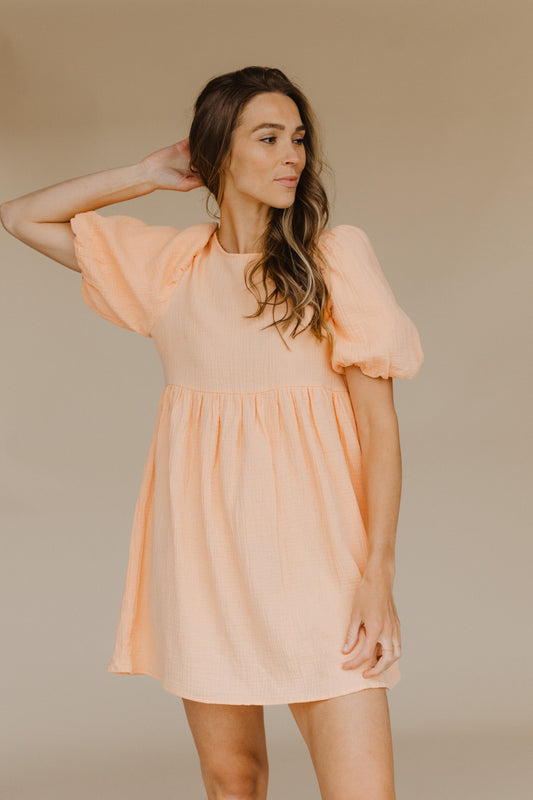 Sophie Summer Dress/Peach/SALE