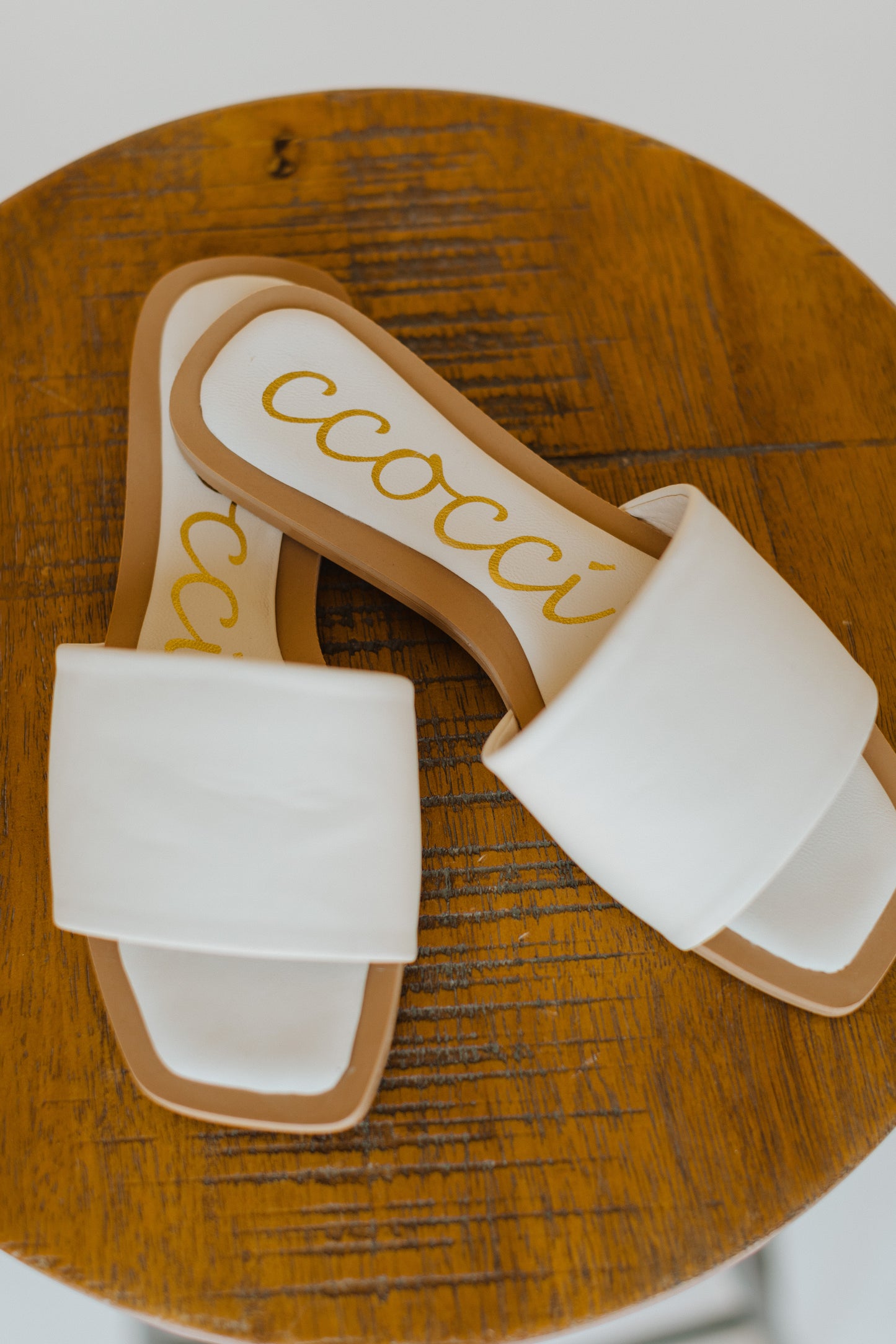 Kelly bold strap sandal/Ivory