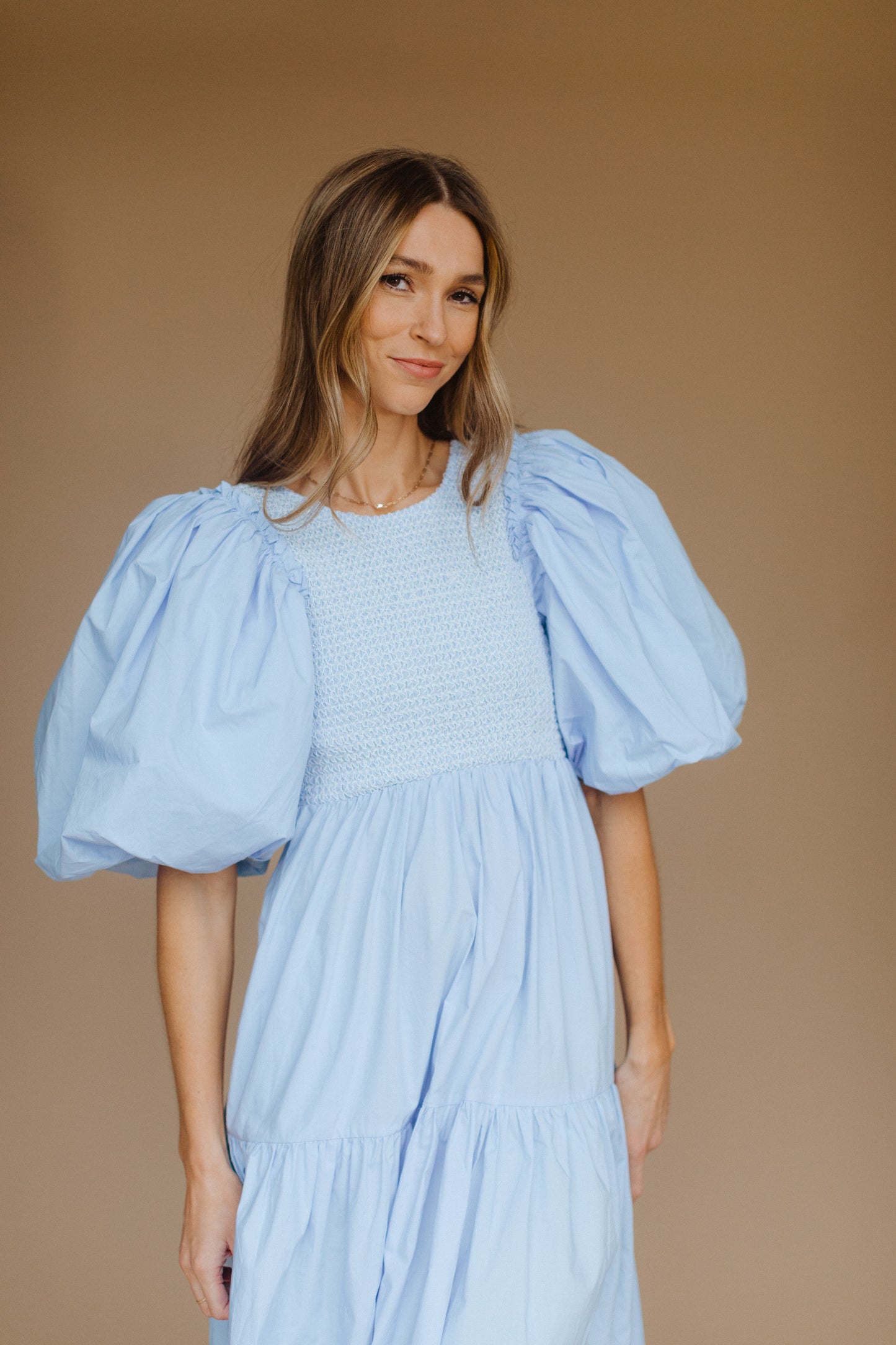 Lena Midi Dress/Blue