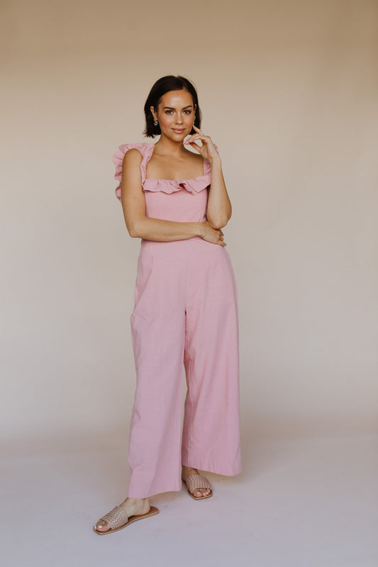 Stop and smell the roses jumpsuit