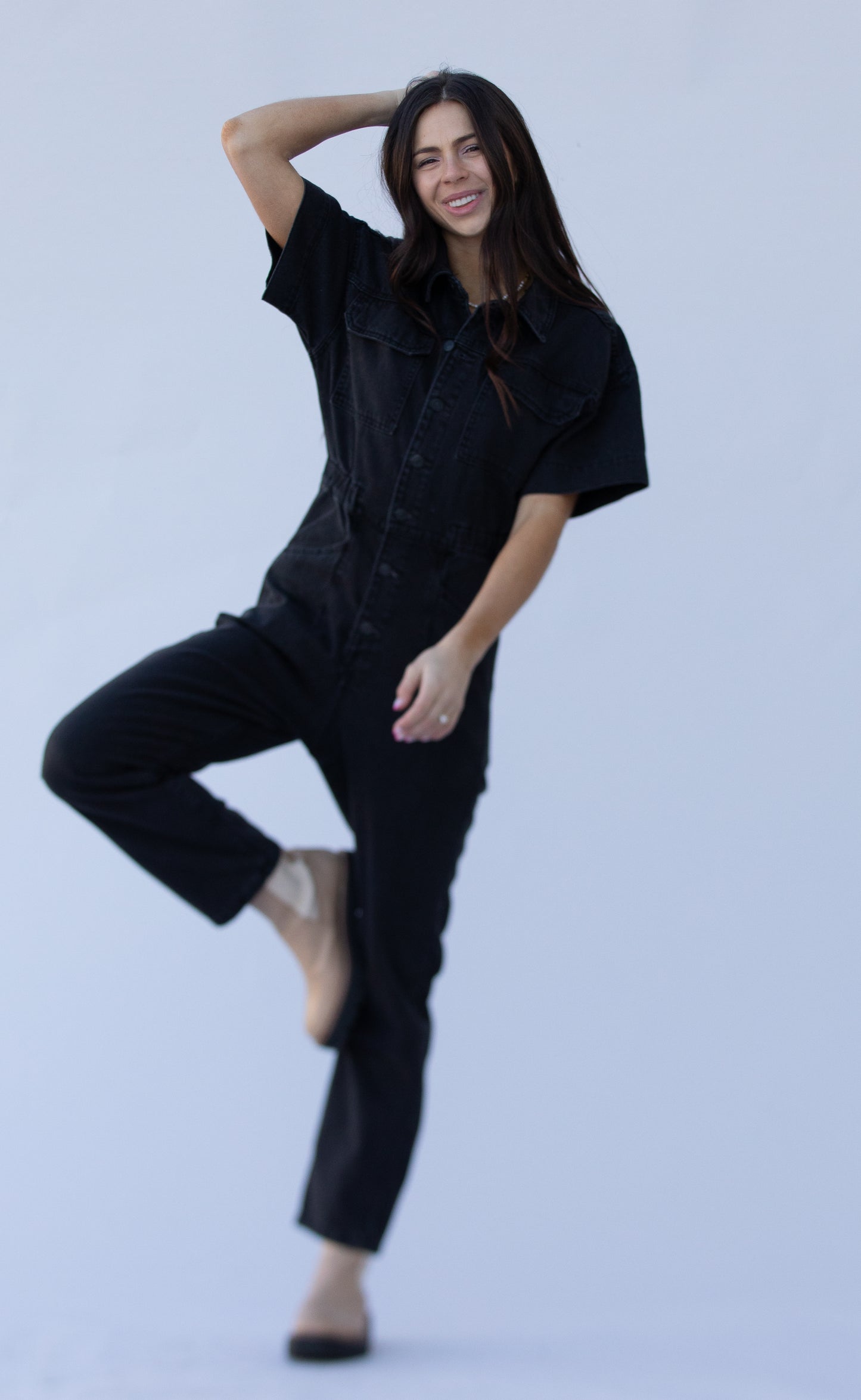 Marci Coverall/Iron Black/Free People