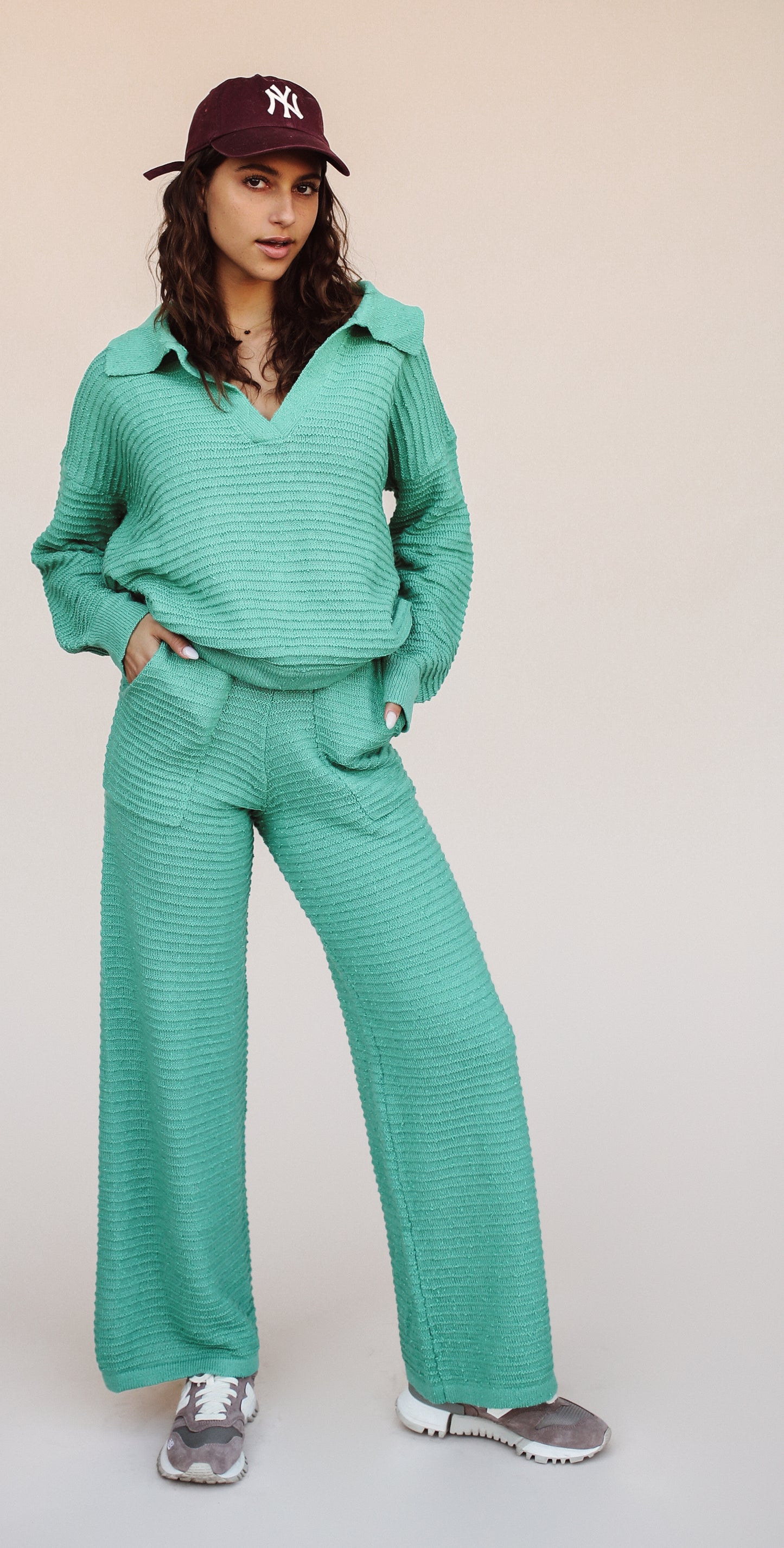 Marley Sweater Set/ Green-SALE
